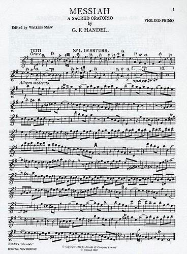Messiah - Full Score (Edited By Watkins Shaw)